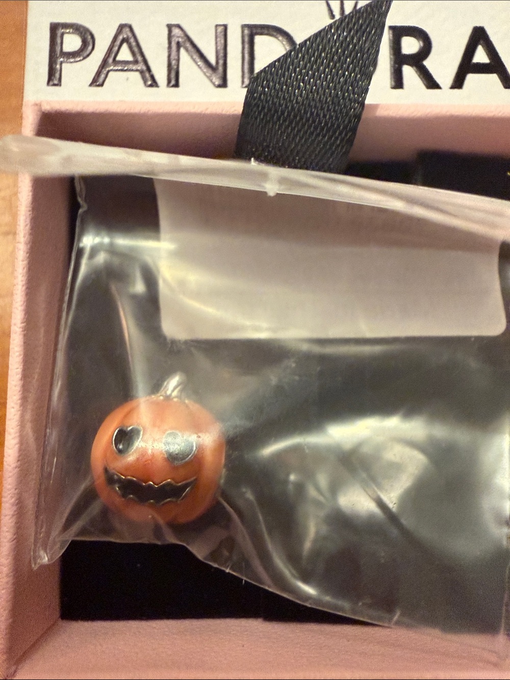 Pandora Orange Jack-O'-Lantern Enamel Charm - Picture 2 of 7